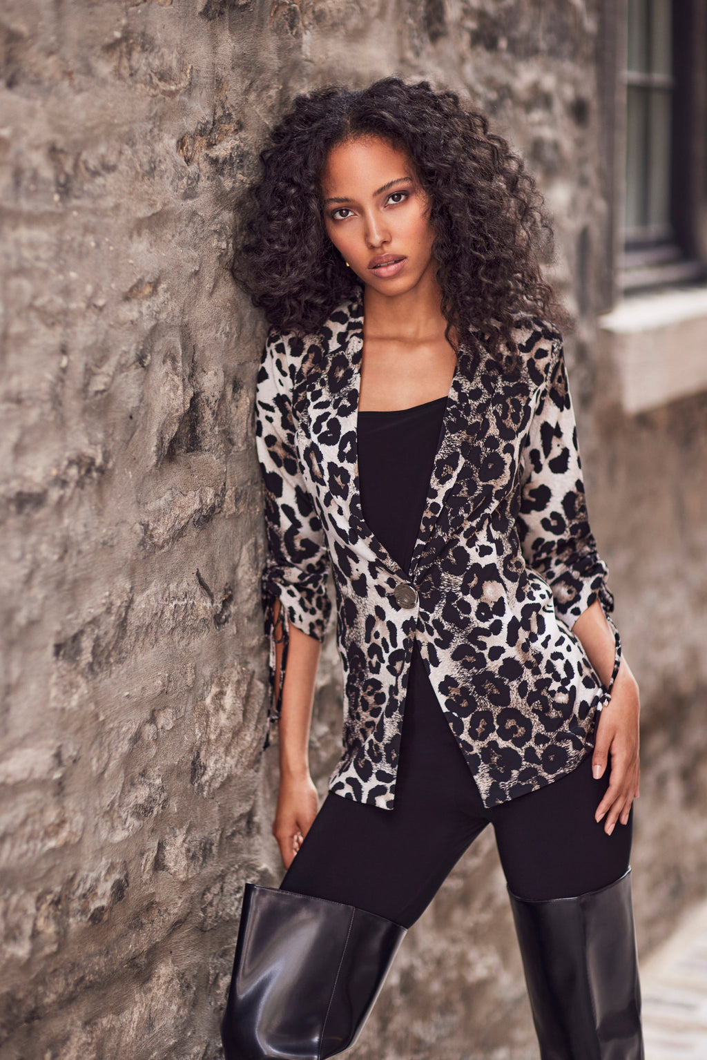 Animal Print Tailored Blazer Style 254218
