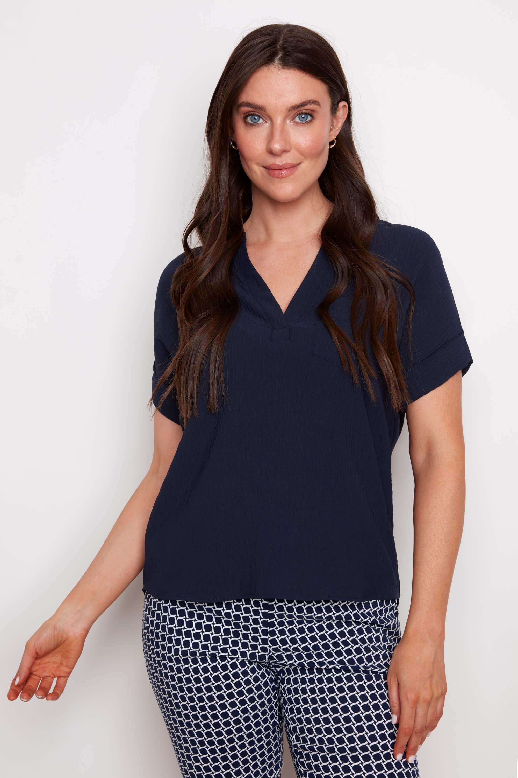 Air Flow Short Sleeve Top